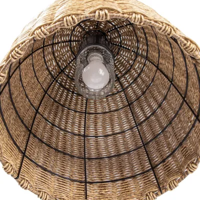 Coastal Living Beehive Outdoor Pendant Small, Weathered Natural