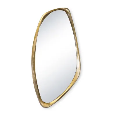 Galet Mirror Antique Gold Leaf