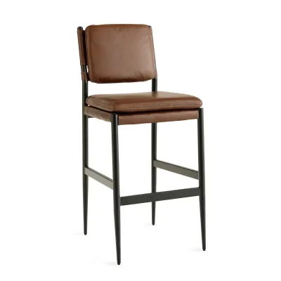 Nash Leather Bar Stool