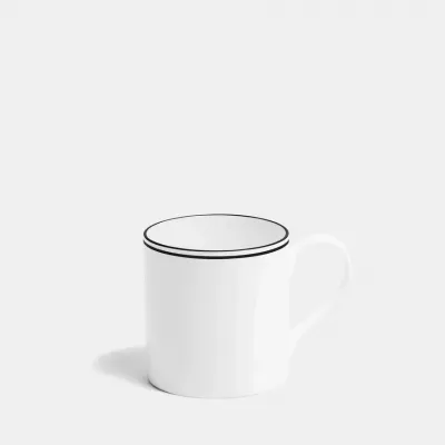 Double Line Matte Black Mug
