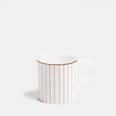 Pinstripe Burnt Orange Mug