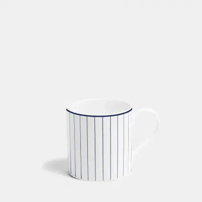 Pinstripe Cobalt Blue Mug