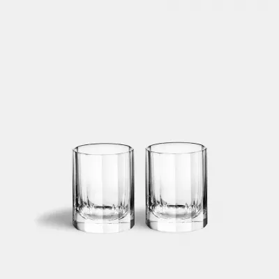 Fluted Shot Glass 4 oz, Set of 2