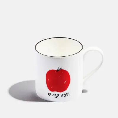 Rose Stallard Apple Of My Eye Bone China Large Mug 11.8 oz