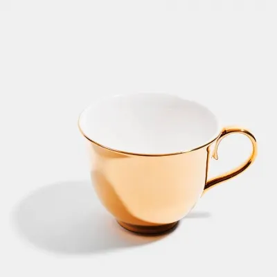 Reflect Bone China Gold Teacup 7.4 oz