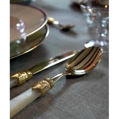 Laura Oro White Flatware (Special Order)