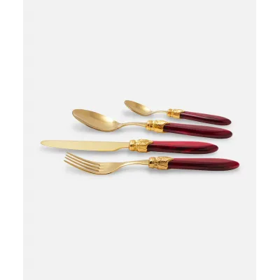 Laura Oro Bordeaux Flatware (Special Order)