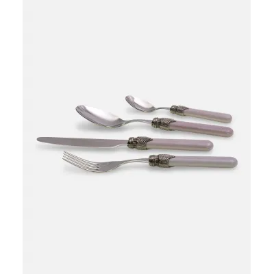 Vintage Clear Gray Flatware