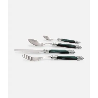 Arianna Argento Green Flatware (Special Order)