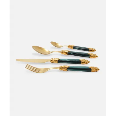 Arianna Oro Green Flatware (Special Order)