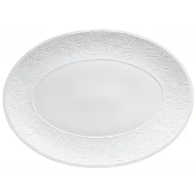 Italian Renaissance White  Oval Platter White