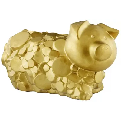 Bucolique Pig 13.97635 x 13.97635 x 8.1 in. in a gift box