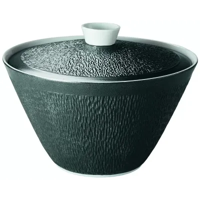 Mineral Irise Black Soup Tureen Diam 11.0 in