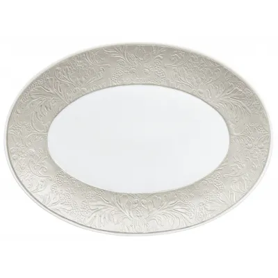Italian Renaissance Irise Pearl  Oval Platter Pearl