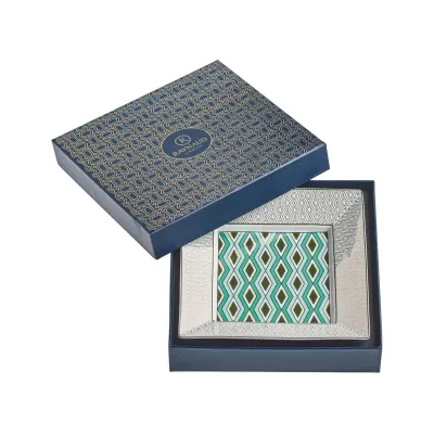 Mosaic Babylone Green Trinket tray 7 inch x 7 inch