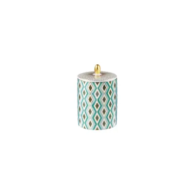 Mosaic Babylone Green Candle 3 1/4 inch h 4 inch