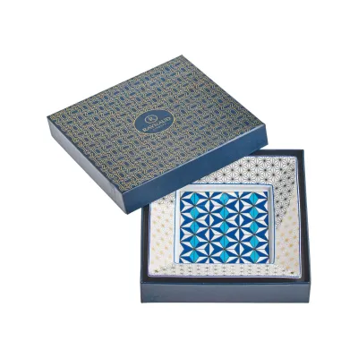 Mosaic Medina Blue Trinket tray 7 inch x 7 inch