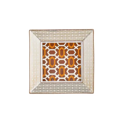 Mosaic Alhambra Orange Trinket tray 7 inch x 7 inch
