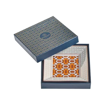 Mosaic Alhambra Orange Trinket tray 7 inch x 7 inch