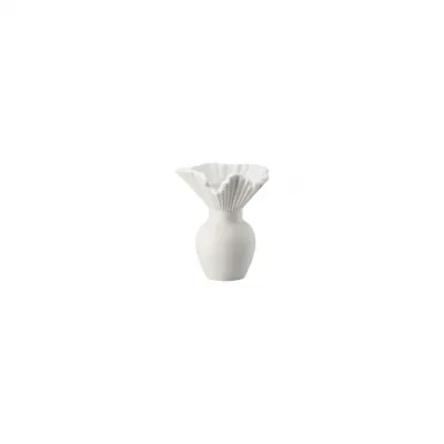 Mini Vase White Falda 4 in