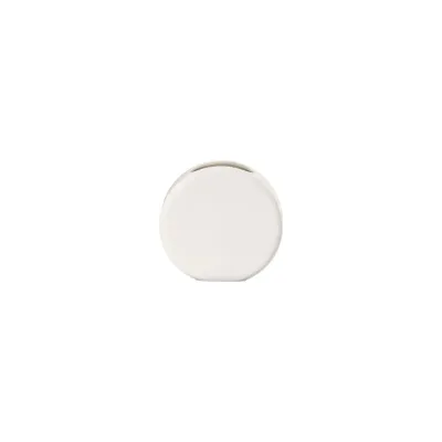 La Medusa Mini Vase Round White 4 in