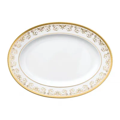 Medusa Gala Gold Platter 13 1/2 in