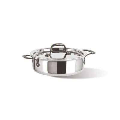 Home Chef Steel Casserole Pot Round 28,0 cm h 7,5 cm 4,000 l