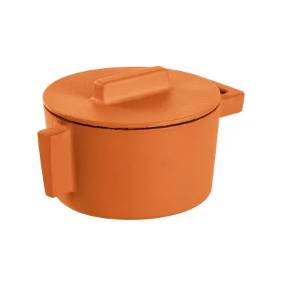 Terra.Cotto Cast Iron Curry Saucepan Round 10,0 cm h 7,5 cm 0,310 l