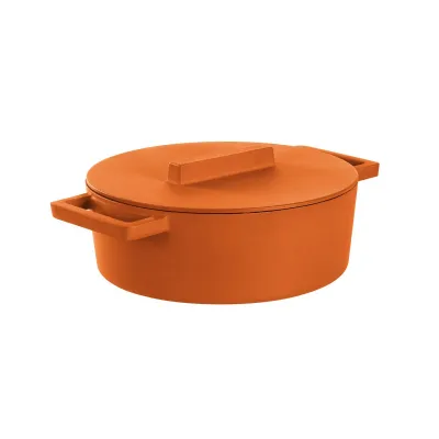 Terra.Cotto Cast Iron Curry Casserole Pot 30,0 cm x 25,0 cm h 13,3 cm 5,000 l