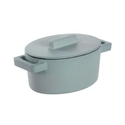 Terra.Cotto Cast Iron Ginger Sauce Pan Oval 13,0 cm x 10,0 cm h 7,2 cm 0,450 l