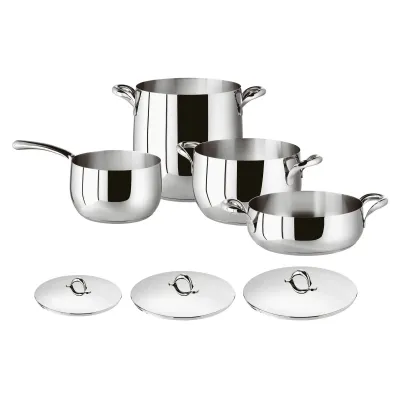 Kikka Steel Cookware Set 7 Pieces