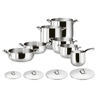Kikka Steel Cookware Set 11 Pieces