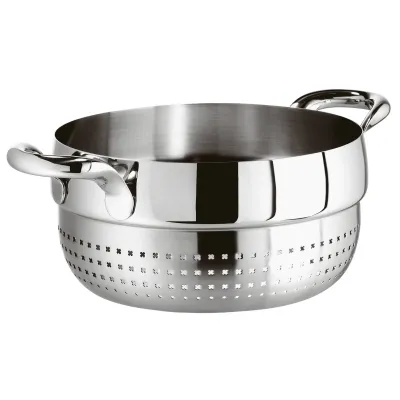 Kikka Mirror Steel Steamer Round 24,0 cm h 12,0 cm