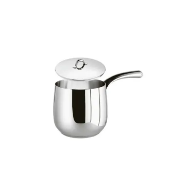 Kikka Mirror Steel Milk Boiler with Lid Round 12,0 cm h 12,0 cm 1,300 l