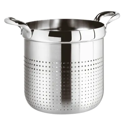 Kikka Mirror Steel Colander for Stock Pot 24,0 cm h 27,5 cm