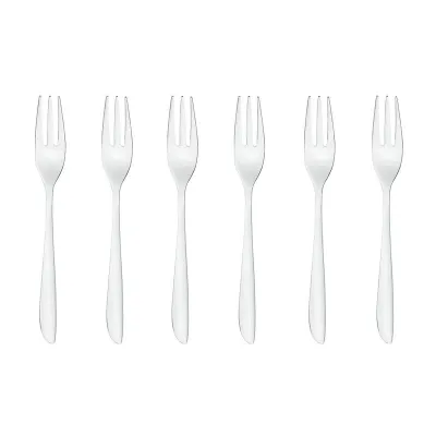 Cake & Coffee Pack 6 Pcs Cake Forks, Leaf 18/10 Stainless Steel