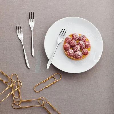 Cake & Coffee Pack 6 Pcs Cake Forks, Leaf 18/10 Stainless Steel
