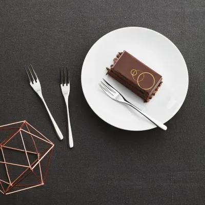 Cake & Coffee 6 Pcs Cake Forks, Taste 18/10 Stainless Steel