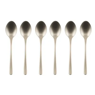 Cake & Coffee Pack 6 Pcs Mocha Spoon, Taste Antico Pvd Champagne