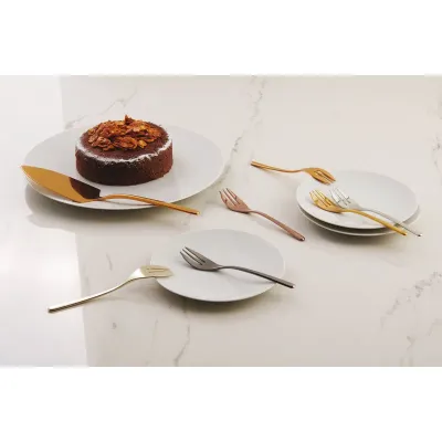 Mix & Play Cake Set 6 Forks And Server Pvd Mix
