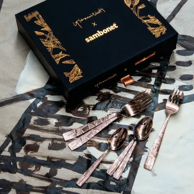 Jungle Mirror PVD Copper Espresso Spoon Set of 6