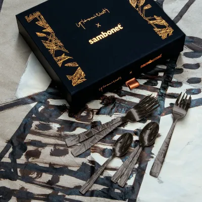 Jungle Mirror PVD 2Black Espresso Spoon Set of 6