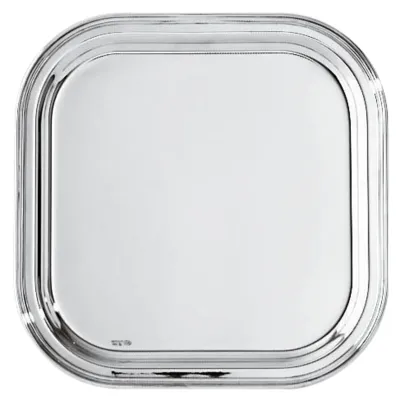 Contour Tray Square 10 1/4X10 1/4 Silverplated
