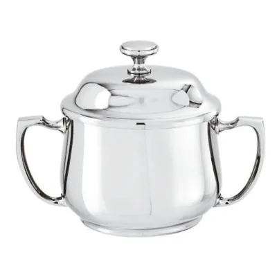 Elite Sugar Bowl W/Handles And Cover 5 7/8X3 3/8 Silverplated