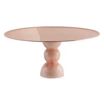 Madame Footed Stand 5 1/2 In 11 3/4 In H Pvd Rum/Pink Resin