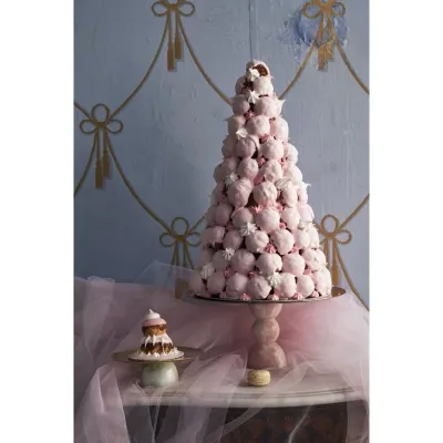 Madame Footed Stand 5 1/2 In 11 3/4 In H Pvd Rum/Pink Resin