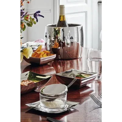 Linea Q Small Bowl 4 3/4X4 3/4 Silverplated