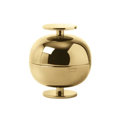 Gio Ponti Centerpiece Round 4 3/8 Pvd Gold