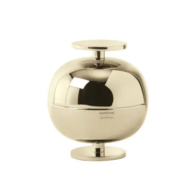 Gio Ponti Centerpiece Round 4 3/8 Pvd Champagne