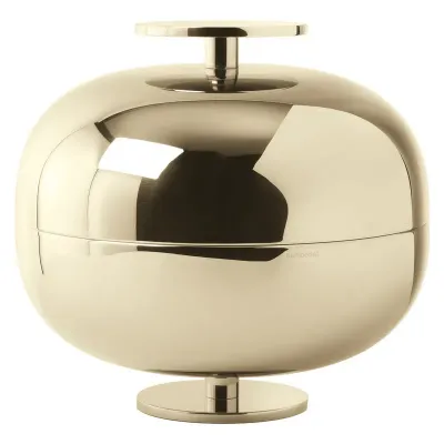 Gio Ponti Centerpiece Round 9 1/2 Pvd Champagne